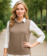 Colete Feminino em Tricô de Lã Merino Sofisticado | Briggi